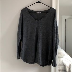 Urban Outfitters Grey Waffle Knit Thermal